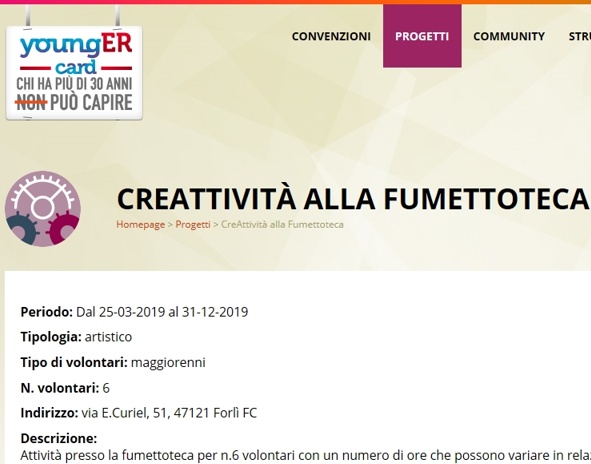 Fumettoteca Alessandro Callegati "Calle" - YoungERcard - 2019