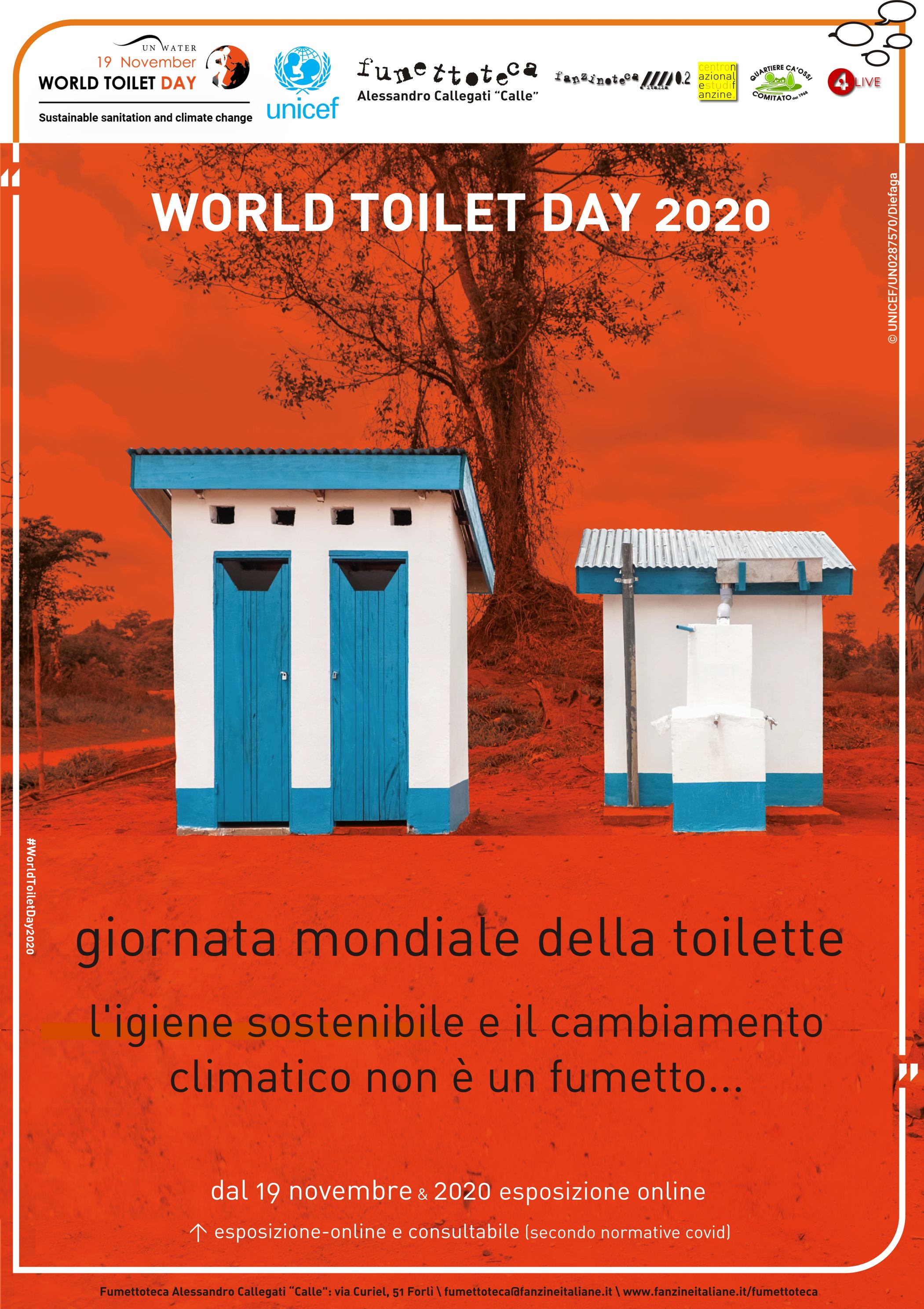 Fumettoteca Alessandro Callegati "Calle" - "Giornata Mondiale della Toilette" Locandina - 19 Novembre 2020
