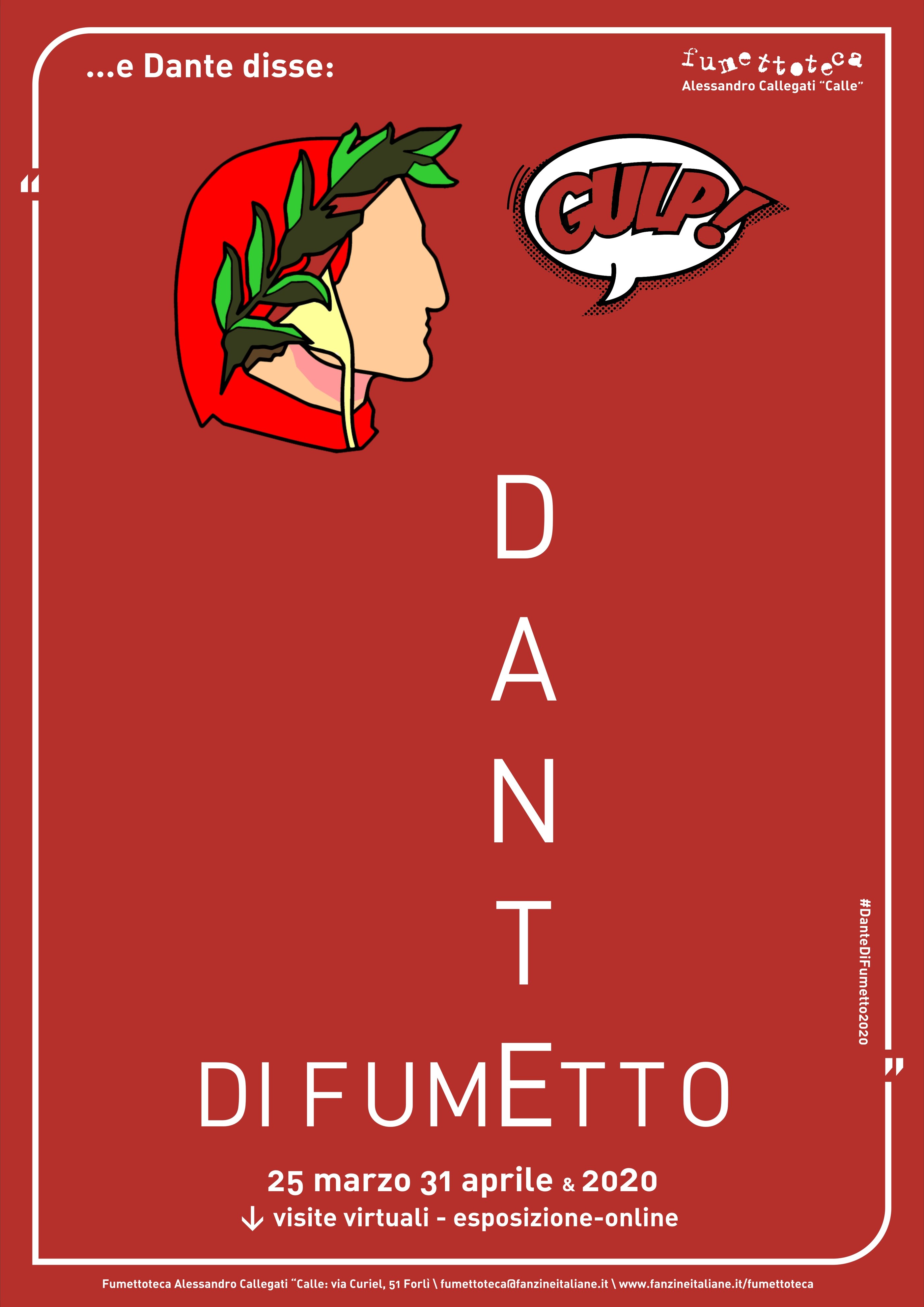FumettoDANTEca - Dante Di Fumetto - 25 Marzo/ 30 Aprile 2020