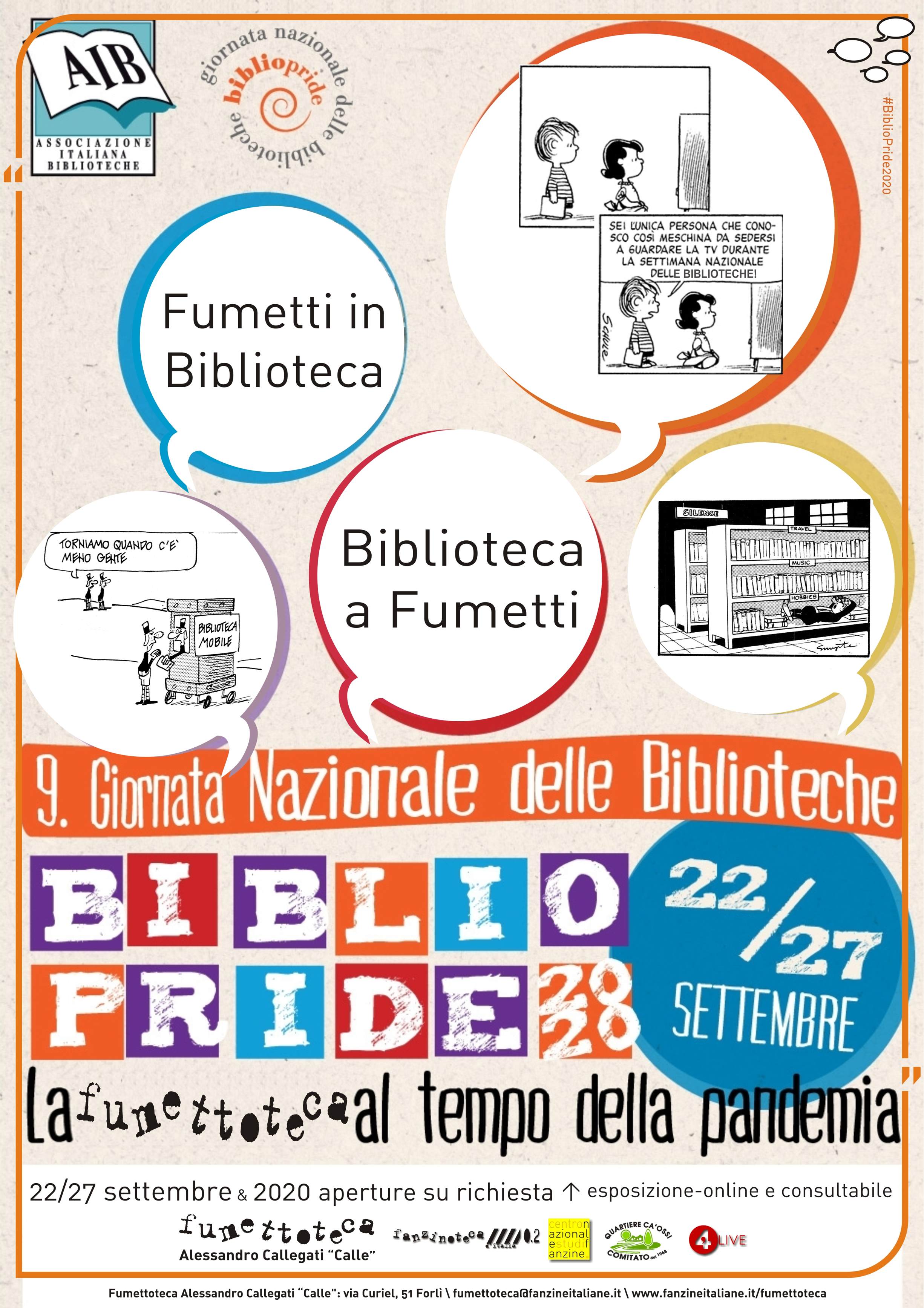 Fumettoteca Alessandro Callegati "Calle" - Fumetti in Biblioteca - Biblioteca a Fumetti! Locandina - 22-27 Settembre 2020