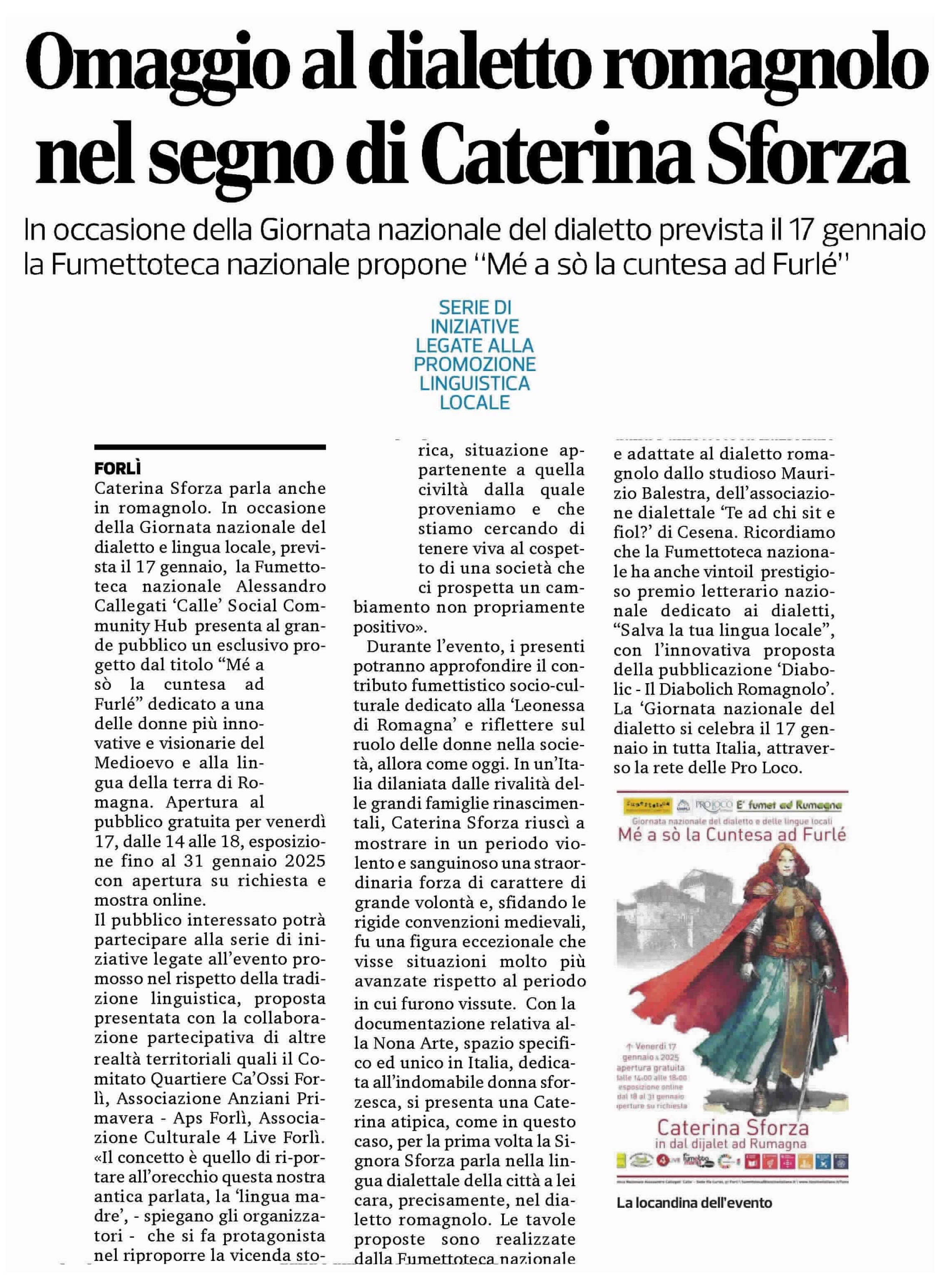 Fumettoteca Nazionale Alessandro Callegati 'Calle' - Sezione Caterina Sforza