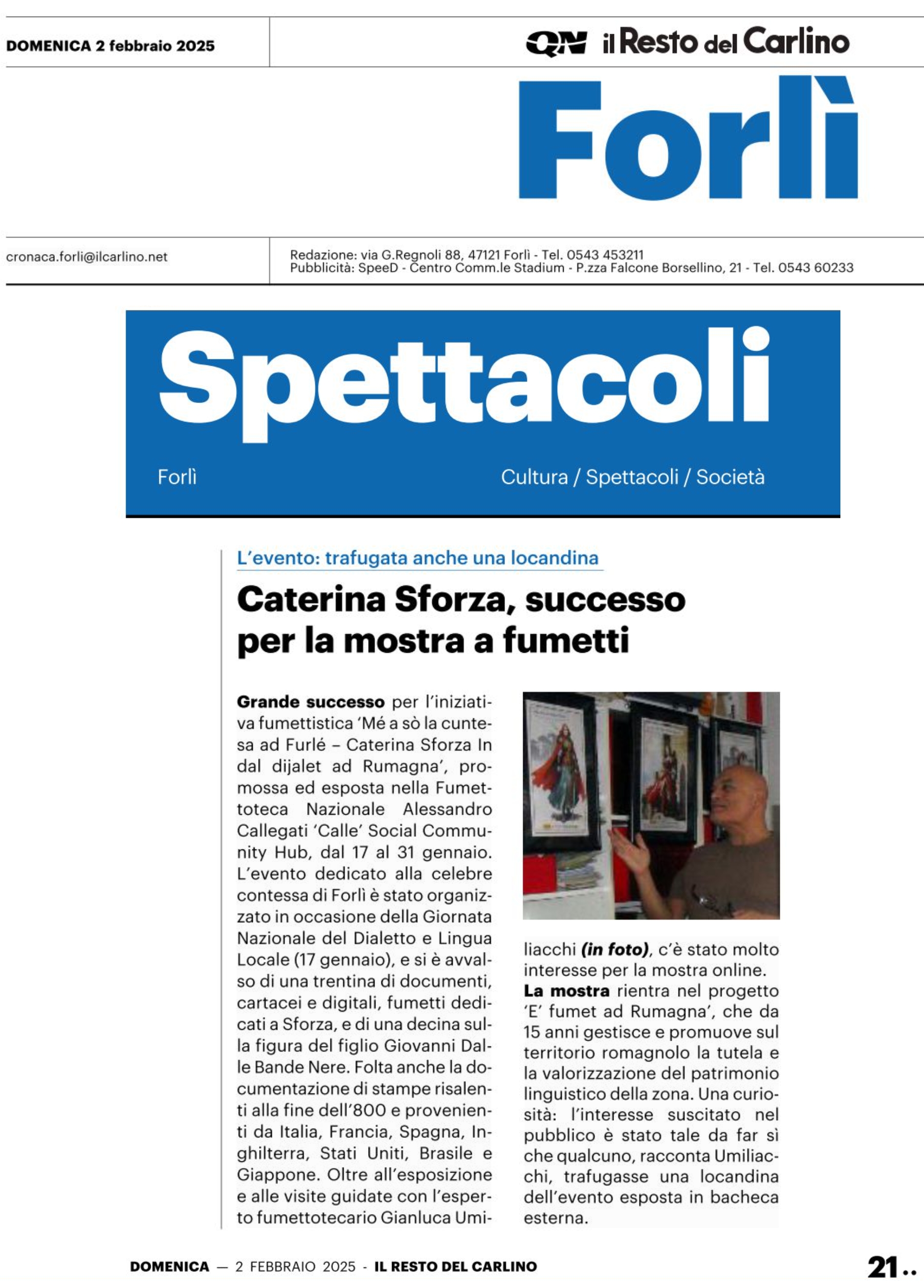 Fumettoteca Nazionale Alessandro Callegati 'Calle' - Sezione Caterina Sforza