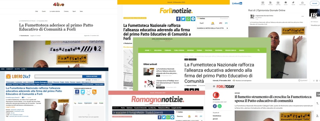 Patto Educativo di Comunità - Fumettoteca Nazionale Alessandro Callegati 'Calle' - Sezione Caterina Sforza